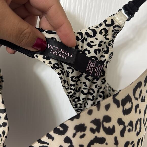 Victoria's Secret cheetah animal print line perfect coverage  bra size 34C - Picture 3 of 9
